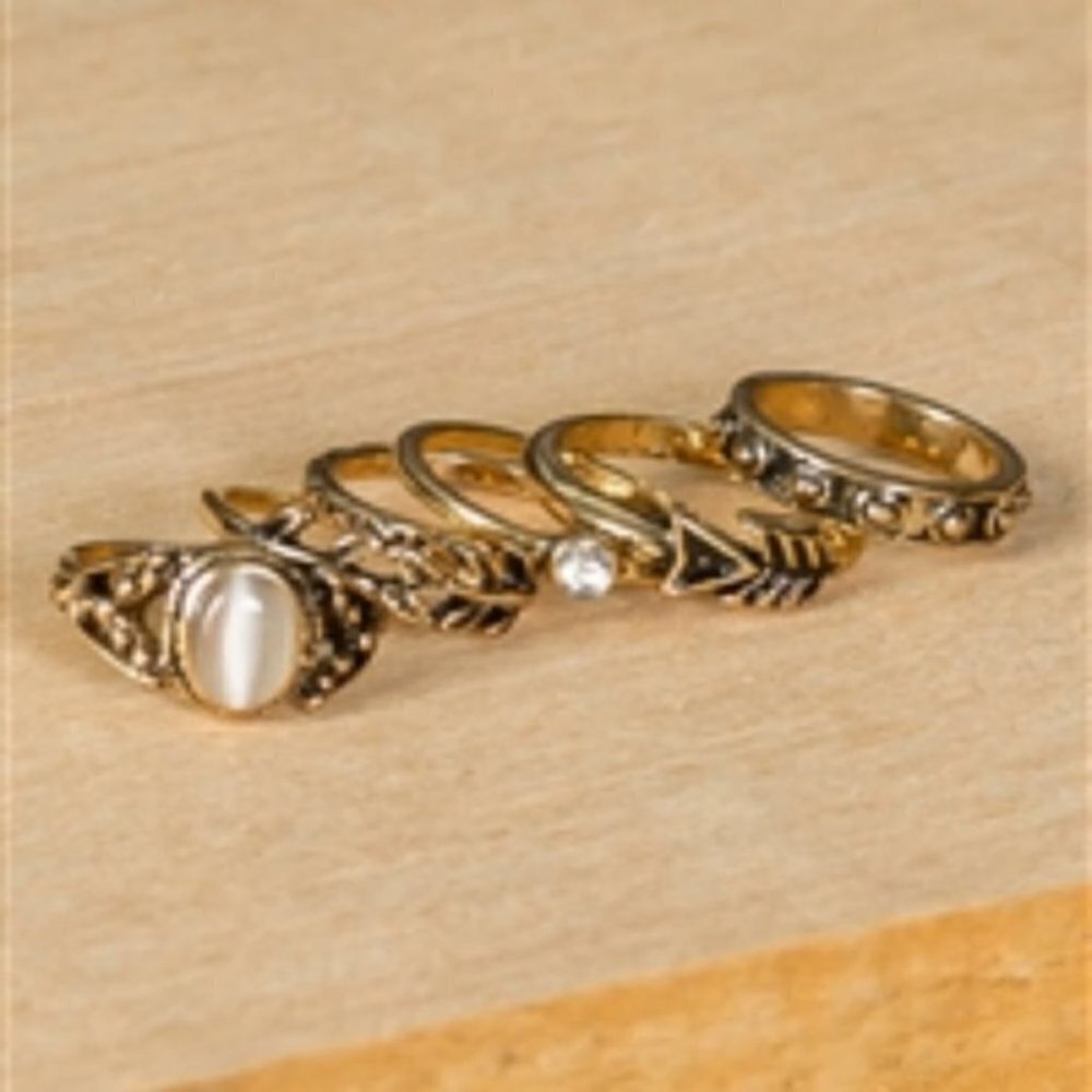 BRONZE & GOLD RING SET - Picture 3 of 4